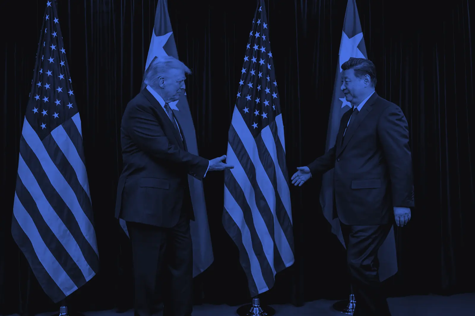 Plate I · Busan, 30 October 2025 · The handshake, printed in two inks